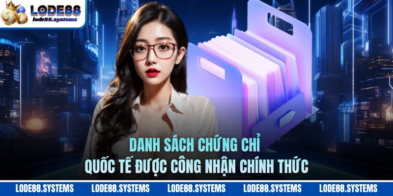 Danh sách chứng chỉ quốc tế được công nhận chính thức